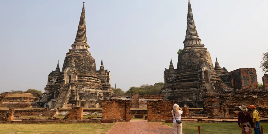 Ayutthayan historiallinen puisto Thaimaassa